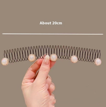 Invisible Inverted Hair Comb – Back Head Forehead Hair Band for Women