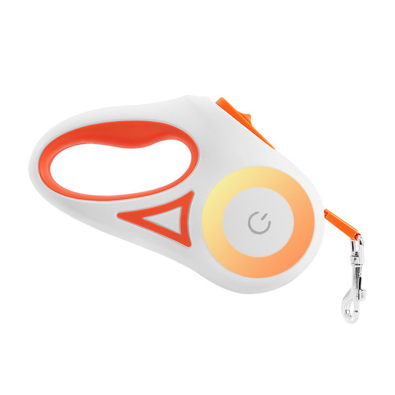 Retractable Dog Leash with Collar – One-Button Brake for Small & Medium Dogs