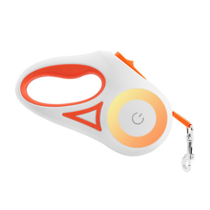 Retractable Dog Leash with Collar – One-Button Brake for Small & Medium Dogs