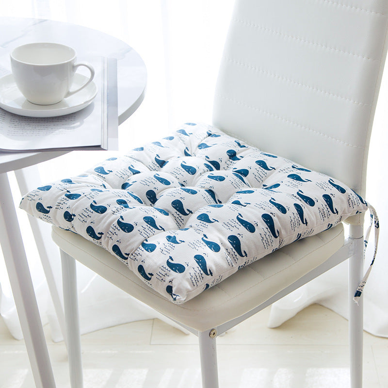 Cotton Linen Chair Cushion 40x40cm – Breathable Seat Pad for Tatami, Sofa, Floor & Yoga | 9 Designs