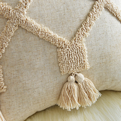 Hand-Tufted Decorative Pillowcase – Artisan Cushion Cover for Sofa & Home Decor