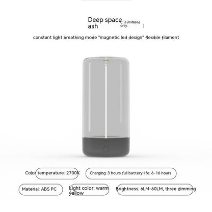 LED Camping Night Light – USB Rechargeable Atmosphere Lamp