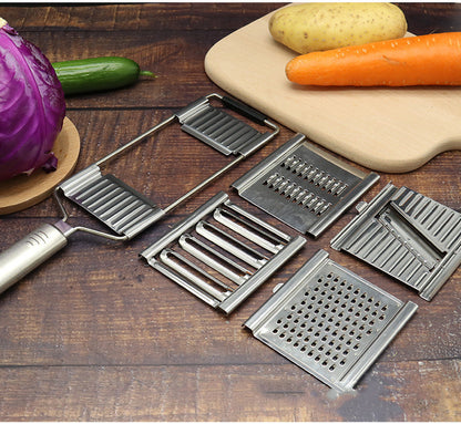 Stainless Steel Grater, Vegetable Slicer & Fruit Peeler – Multi-Function Kitchen Tool