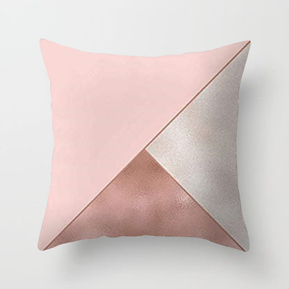 Pink Sofa Cushion Pillowcase – Soft Decorative Throw Pillow Cover for Living Room & Bedroom