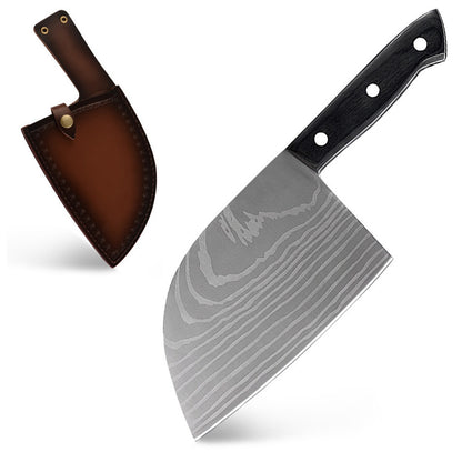 Chinese Kitchen Stainless Steel Butcher Knife – Damascus, Forged & Bright Finish Options