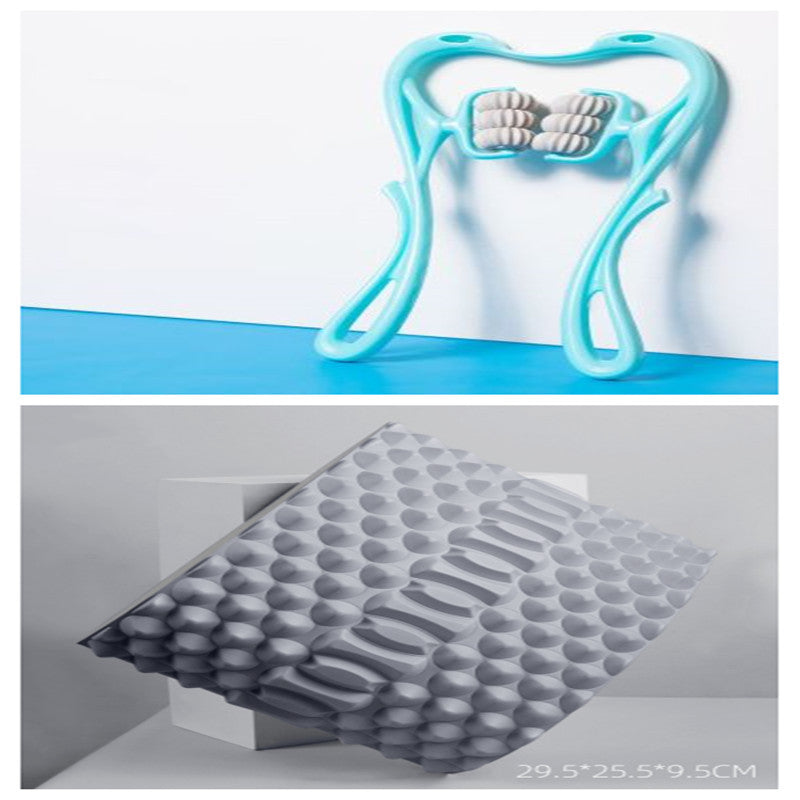 6-Roller Cervical Neck Massager – Deep Tissue Relief Tool