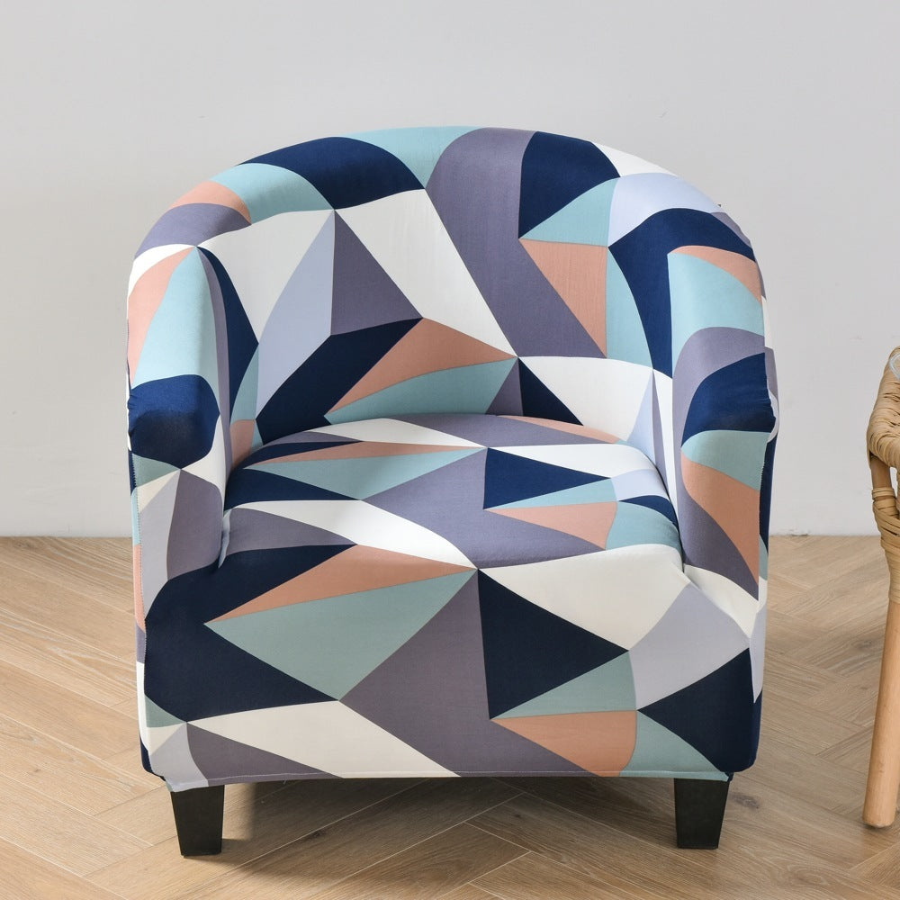Elastic round spandex Non-slip single sofa cover