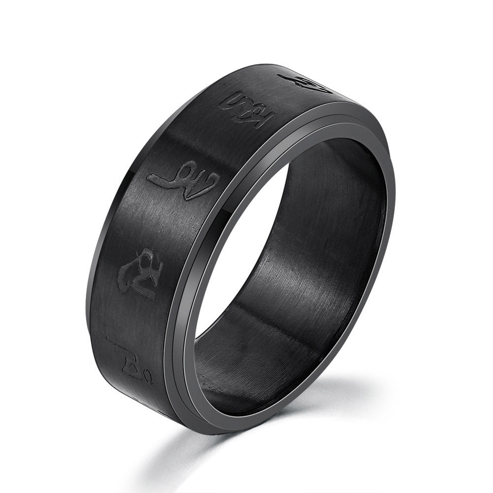 Titanium Steel Hip Hop Ring – Personality Simplicity Jewelry