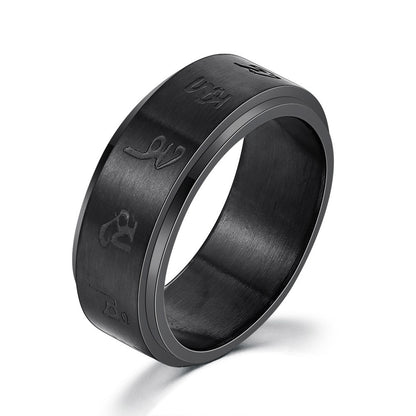 Titanium Steel Hip Hop Ring – Personality Simplicity Jewelry