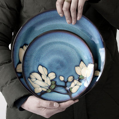 Underglaze Hand-Painted Ceramic Bowls & Plates – Creative Japanese Dinnerware