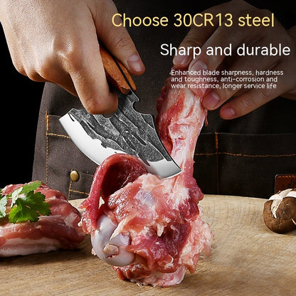 Small Kitchen Boning Knife – Forged Dedicated Slaughter & Bone Picking Knife