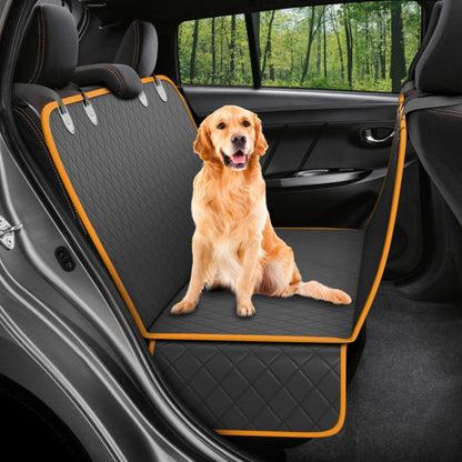 Dog Car Seat Cover – Mesh Hammock with Zipper, Safety Belt & Waterproof Protection