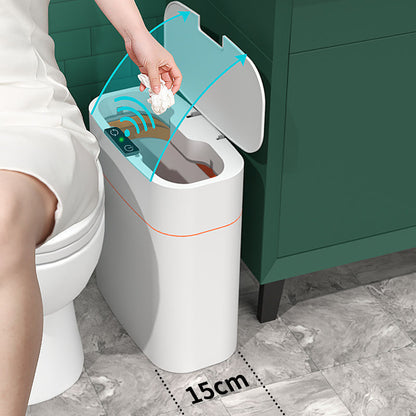Smart Sensor Trash Can with Lid – Auto Open, UV Sterilization & Odor Control