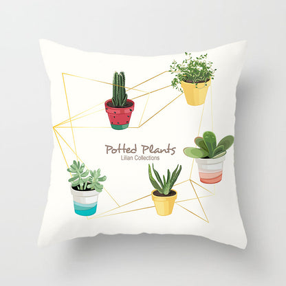 Fruit Print Home Decor Sofa Cushion Cover – Fun Colorful Throw Pillow Case for Living Room