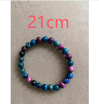 Natural Stone 8mm Bead Bracelet – Handmade Colorful Gemstone Jewelry for Men