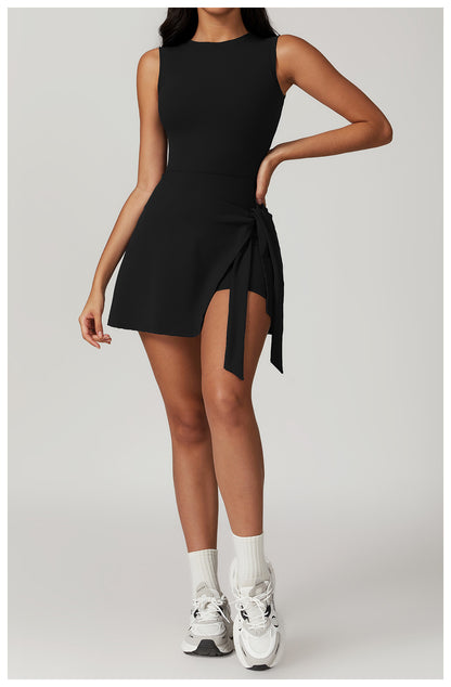 Women's Backless Yoga Romper – Sleeveless One-Piece Fitness Jumpsuit