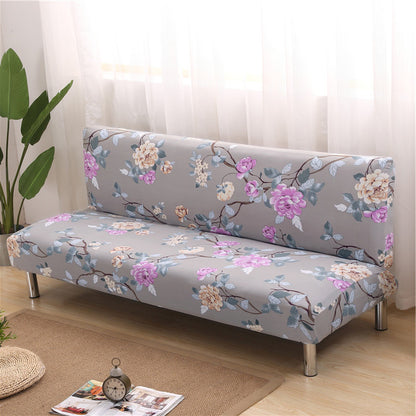 No-Armrest Folding Sofa Bed Cover – Universal Stretch Slipcover for Armless Sofa Beds