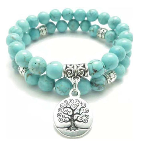 Seven Chakra Yoga Energy Bracelet – Healing Crystal Stones for Balance & Wellness