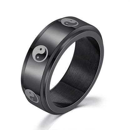 Titanium Steel Hip Hop Ring – Personality Simplicity Jewelry