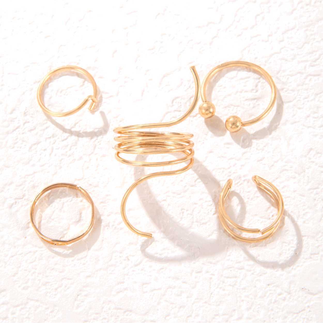 Retro Wave Open Ring – Cool INS Style Jewelry for Women