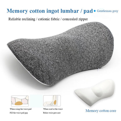 Lumbar Support Pillow for Side Sleepers – Relieves Hip, Coccyx & Sciatica Pain | Car & Office Seat Cushion