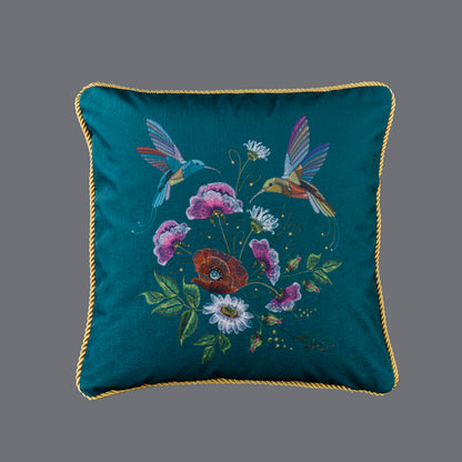 Retro Tassel Sofa Cushion Pillow 45x45cm – European Style Nature Print Backrest Pillow with Thick Rope or Tassel | 9 Designs