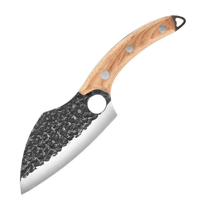 Forged High Carbon Steel Outdoor Bending Knife – Hunting & Camping Survival Knife
