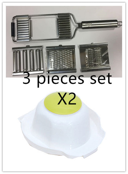 Stainless Steel Grater, Vegetable Slicer & Fruit Peeler – Multi-Function Kitchen Tool