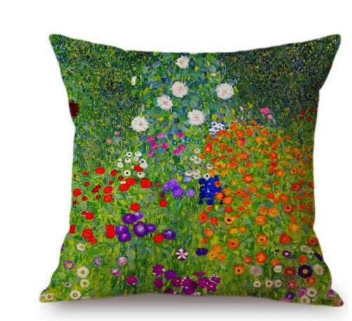 Van Gogh Oil Painting Cushion Cover – Artistic Decorative Pillow Case for Sofa & Home