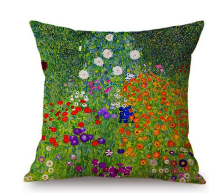 Van Gogh Oil Painting Cushion Cover – Artistic Decorative Pillow Case for Sofa & Home