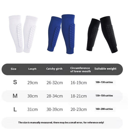 Men's Honeycomb Shank Protection Socks – Anti-Collision Non-Slip