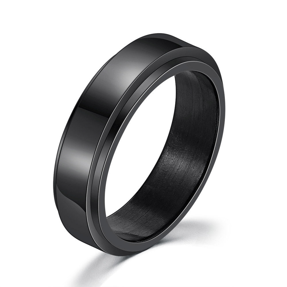 Titanium Steel Hip Hop Ring – Personality Simplicity Jewelry