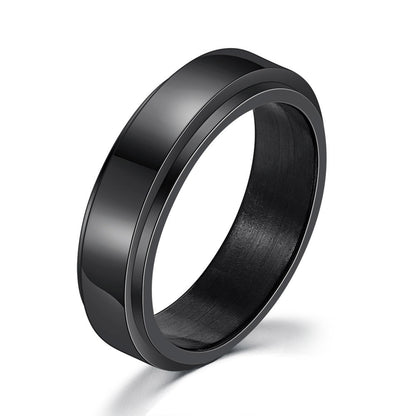 Titanium Steel Hip Hop Ring – Personality Simplicity Jewelry