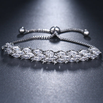 Horse Eye Zircon Copper Bracelet – Elegant Gemstone Jewelry for Women