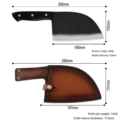 Chinese Kitchen Stainless Steel Butcher Knife – Damascus, Forged & Bright Finish Options