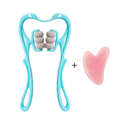 6-Roller Cervical Neck Massager – Deep Tissue Relief Tool