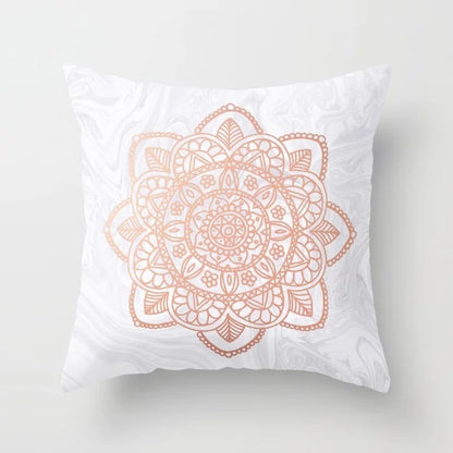 Pink Sofa Cushion Pillowcase – Soft Decorative Throw Pillow Cover for Living Room & Bedroom