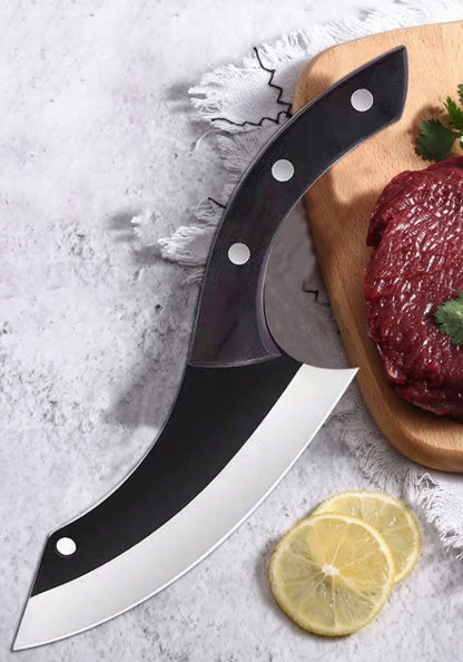 Hand-Forged Hammer Chef Knife – Professional Kitchen Cutting Knife