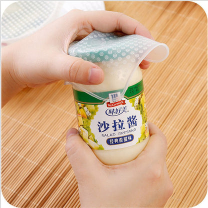 Reusable Silicone Stretch Cling Film – Microwave & Fridge Safe Bowl Cover Seal Wrap