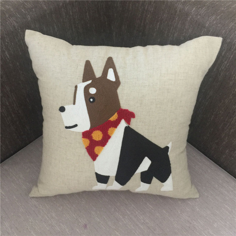 Embroidered Decorative Cushion Cover – Handcrafted Pillow Case for Sofa & Home Decor