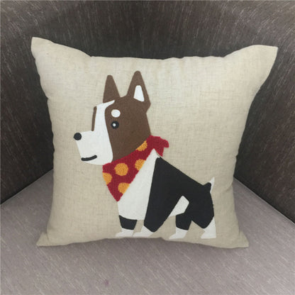 Embroidered Decorative Cushion Cover – Handcrafted Pillow Case for Sofa & Home Decor