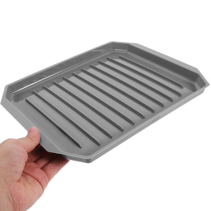Microwave-Safe Warming Tray & Roasting Pan – Bacon & Bakeware Cooking Tray