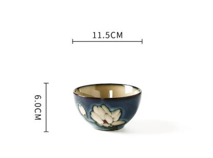 Underglaze Hand-Painted Ceramic Bowls & Plates – Creative Japanese Dinnerware