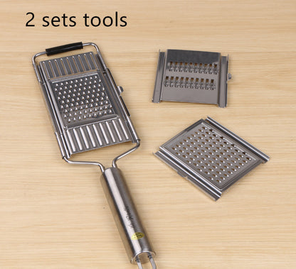 Stainless Steel Grater, Vegetable Slicer & Fruit Peeler – Multi-Function Kitchen Tool