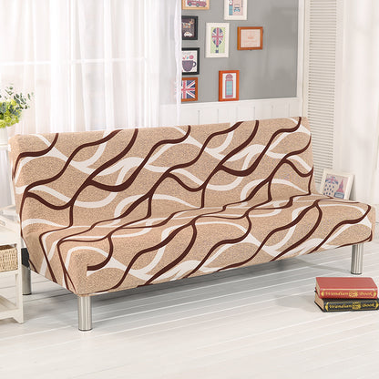 No-Armrest Folding Sofa Bed Cover – Universal Stretch Slipcover for Armless Sofa Beds