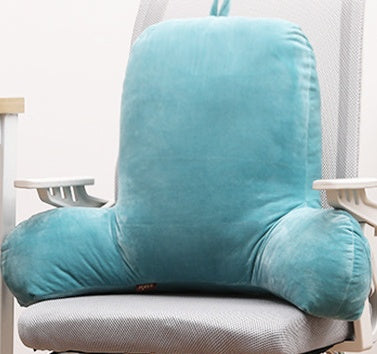PP Cotton Plush Back Pillow with Armrests 55x35x20cm – Lumbar Support Cushion for Bed, Sofa, Car & Office
