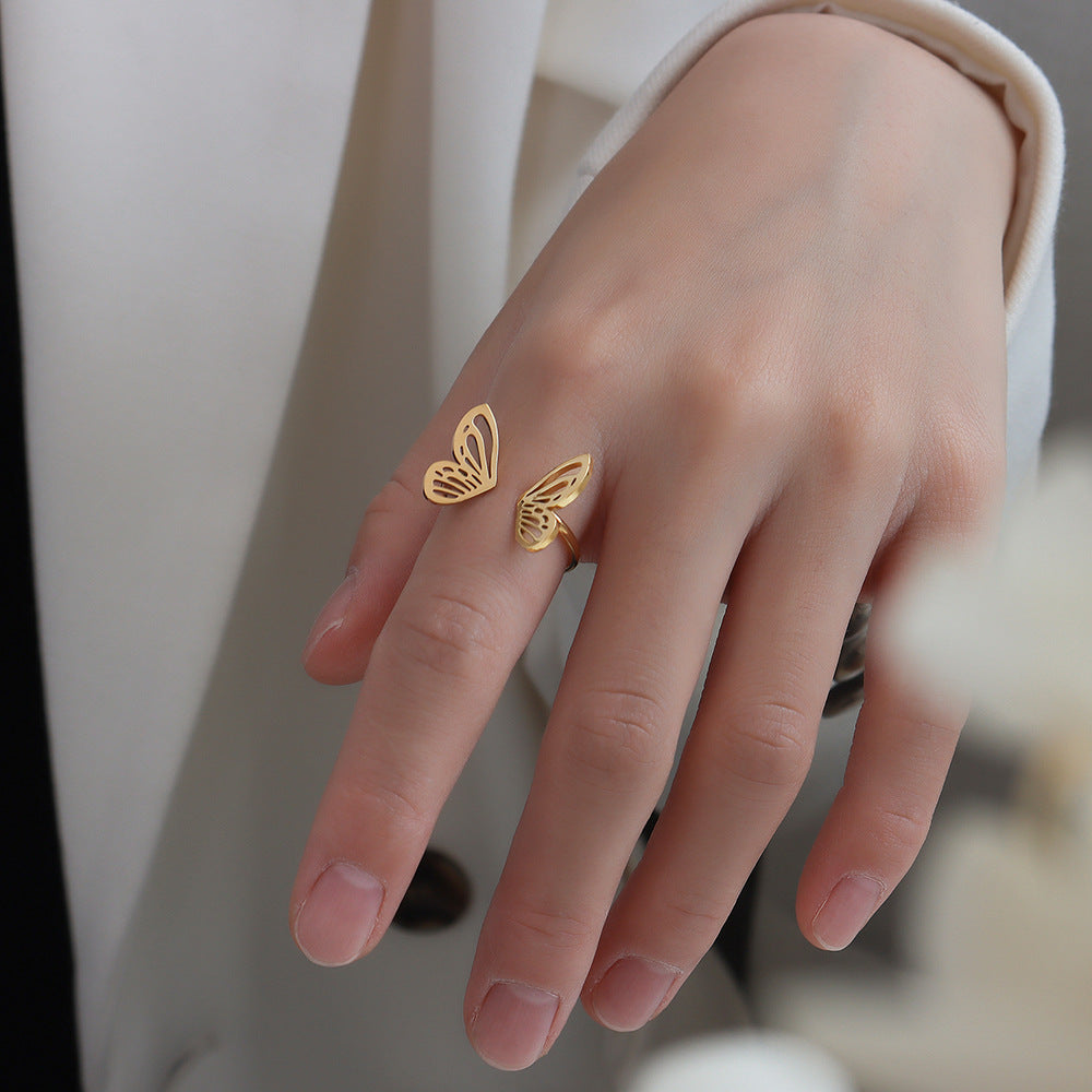 Hollow Butterfly Open Ring – Fashion Personality Jewelry for Women