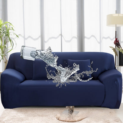 Solid Color Elastic Waterproof Sofa Cover – All-Inclusive Milk Silk Stretch Slipcover