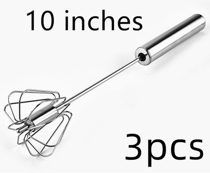 Stainless Steel Semi-Automatic Hand Egg Beater – Manual Whisk Kitchen Tool