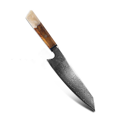 Japanese Damascus Chef Knife – Colorful Handle Kitchen Knife Set (1-3pcs)